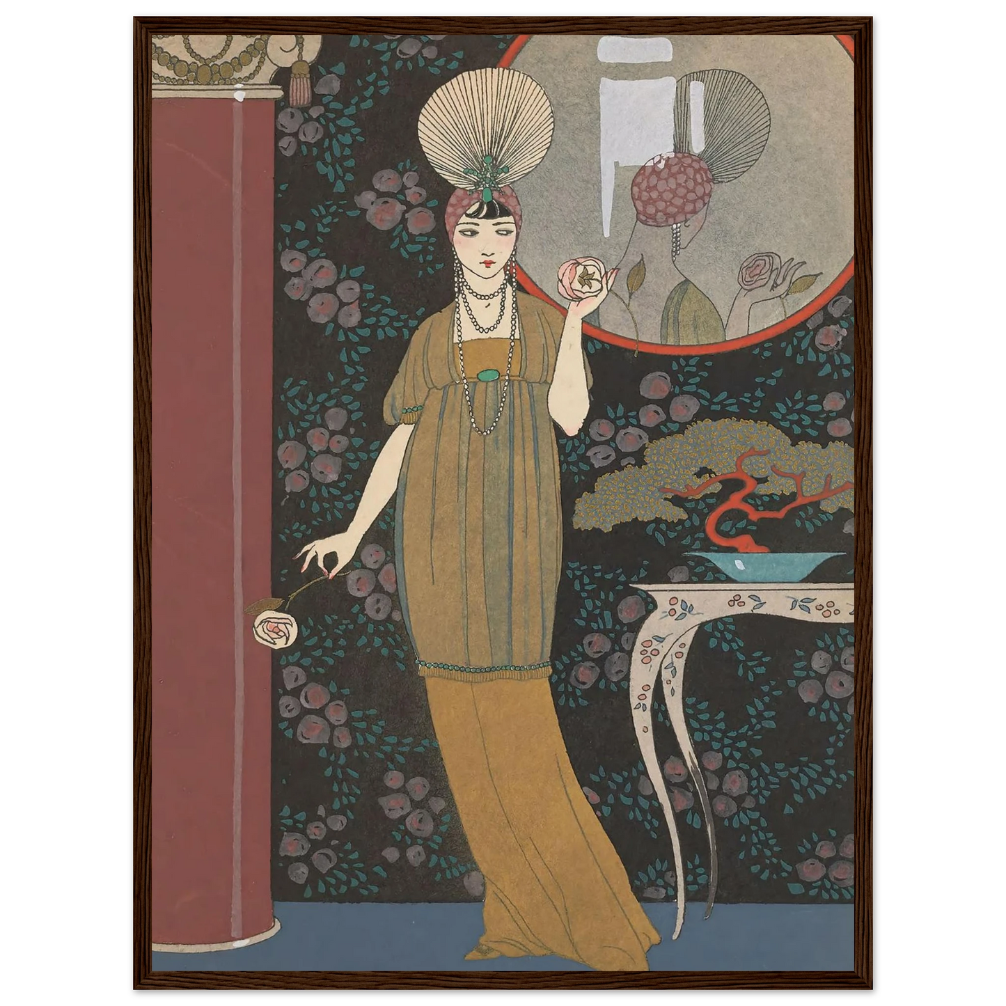 Sheherazade (1914) Art Print | George Barbier - Framed Poster - 30x40 cm / 12x16″ - Black frame