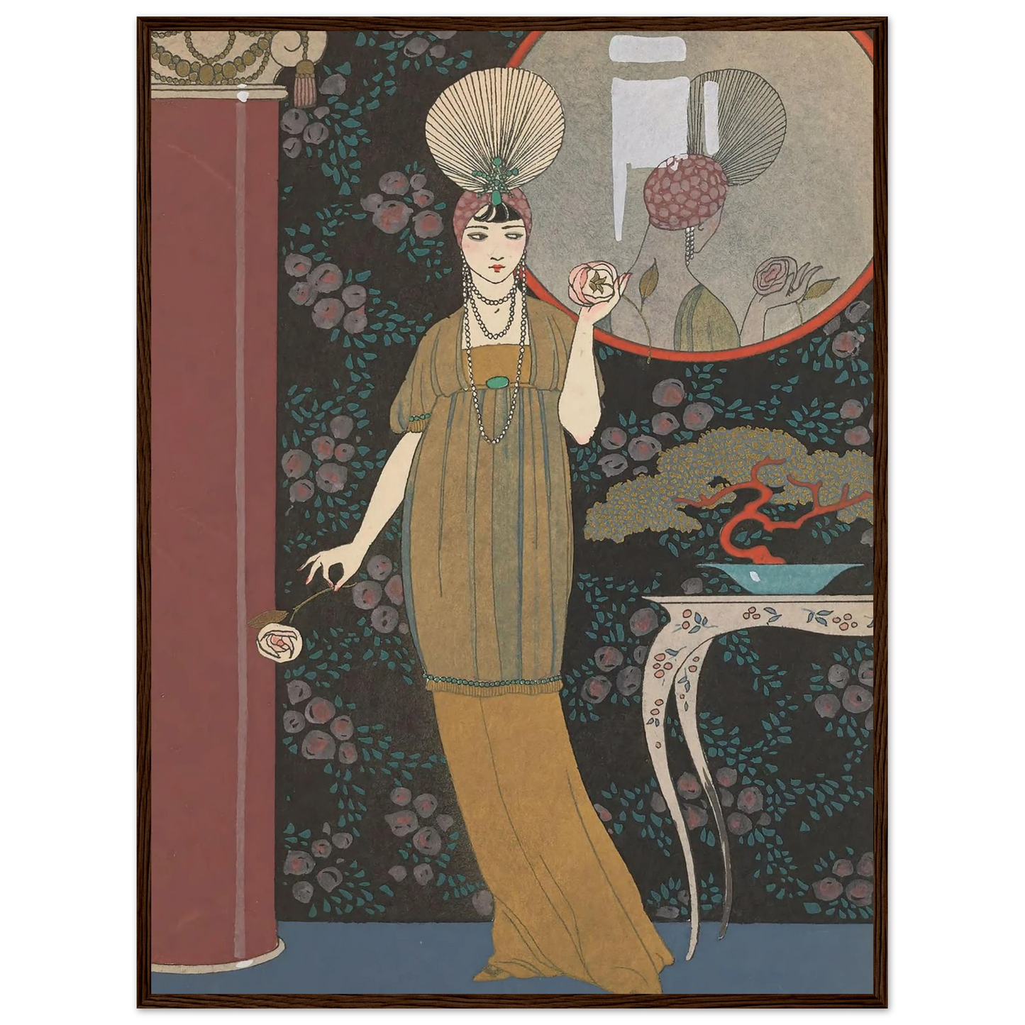 Sheherazade (1914) Art Print | George Barbier - Framed Poster - 30x40 cm / 12x16″ - Black frame
