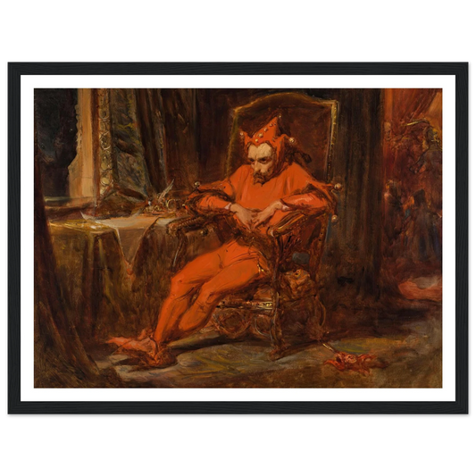 Sketch for “Stańczyk” (1861) Art Print | Jan Matejko - Framed Poster - 30x40 cm / 12x16″ - Black frame