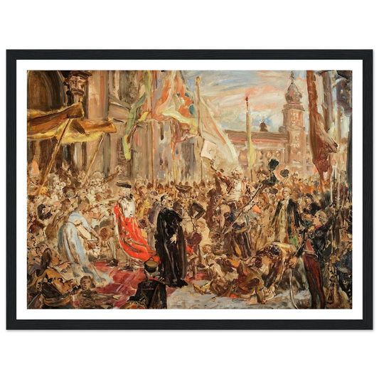 Sketch for the painting “Constitution of the 3 May” (1890) Art Print | Jan Matejko - Framed Poster - 30x40 cm / 12x16″ - Black frame