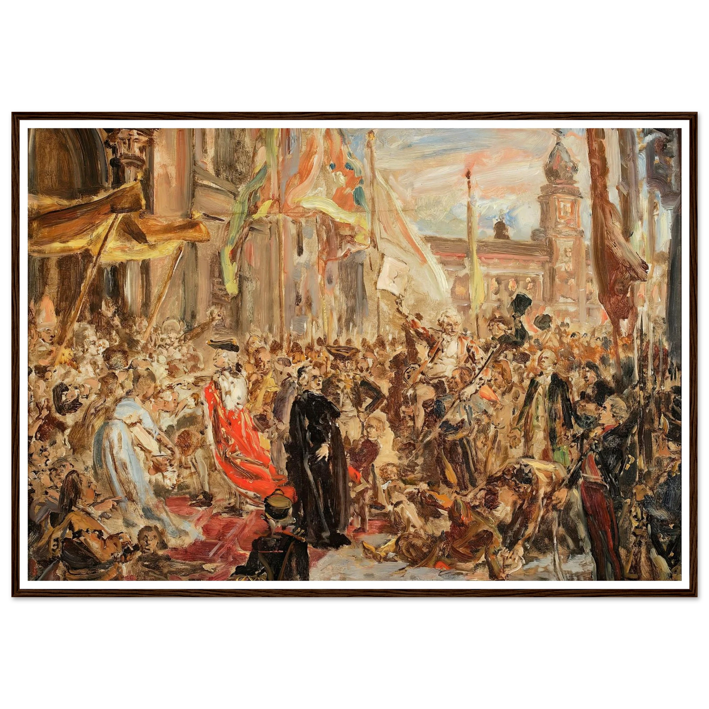 Sketch for the painting “Constitution of the 3 May” (1890) Art Print | Jan Matejko - Framed Poster - 30x40 cm / 12x16″ - Black frame
