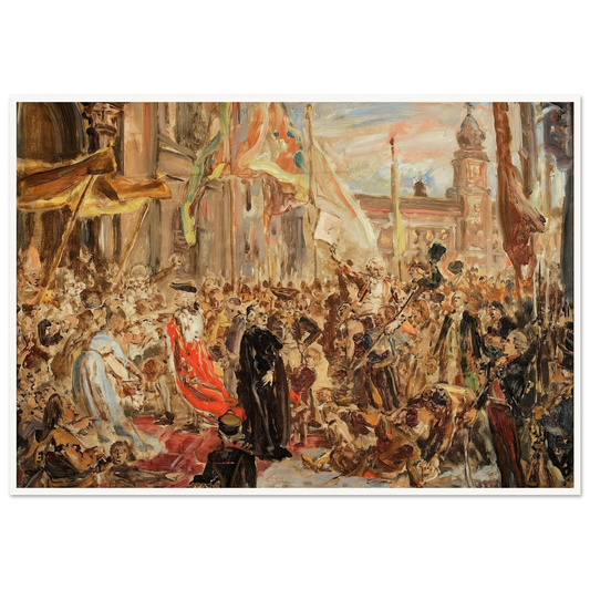 Sketch for the painting “Constitution of the 3 May” (1890) Art Print | Jan Matejko - Framed Poster - 30x40 cm / 12x16″ - Black frame