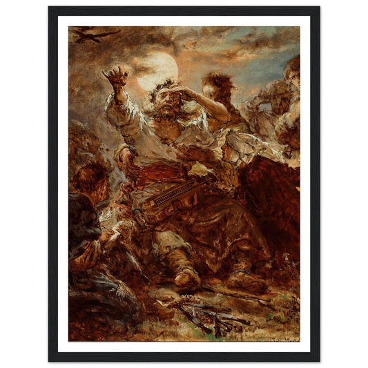 Sketch for the painting “Wernyhora” (1875) Art Print | Jan Matejko - Framed Poster - 30x40 cm / 12x16″ - Black frame