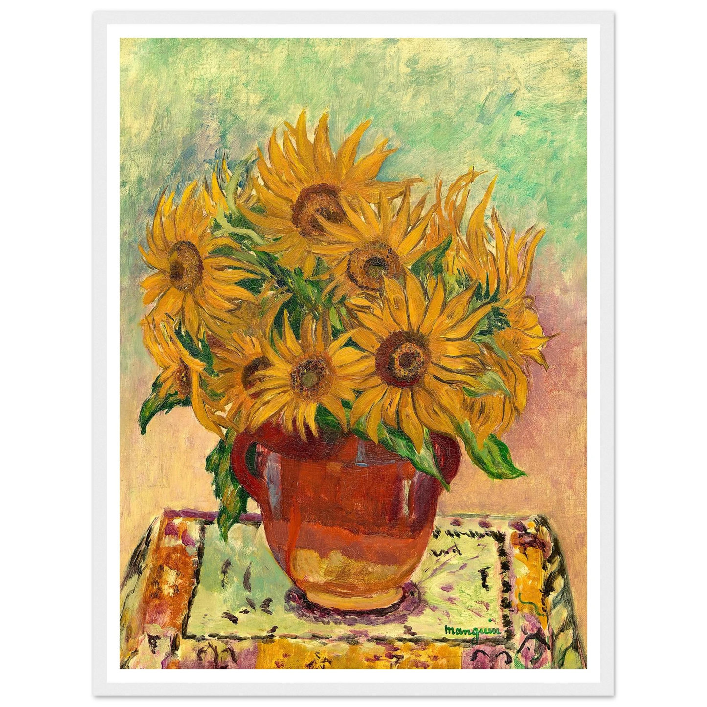 Soleils (1940) Art Print | Henri Manguin - Framed Poster - 30x40 cm / 12x16″ - Black frame