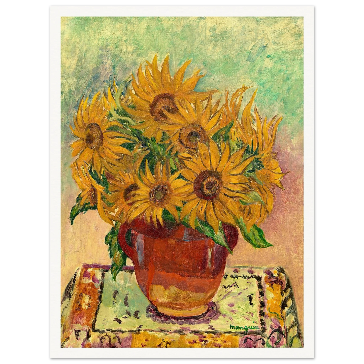 Soleils (1940) Art Print | Henri Manguin - Framed Poster - 30x40 cm / 12x16″ - Black frame