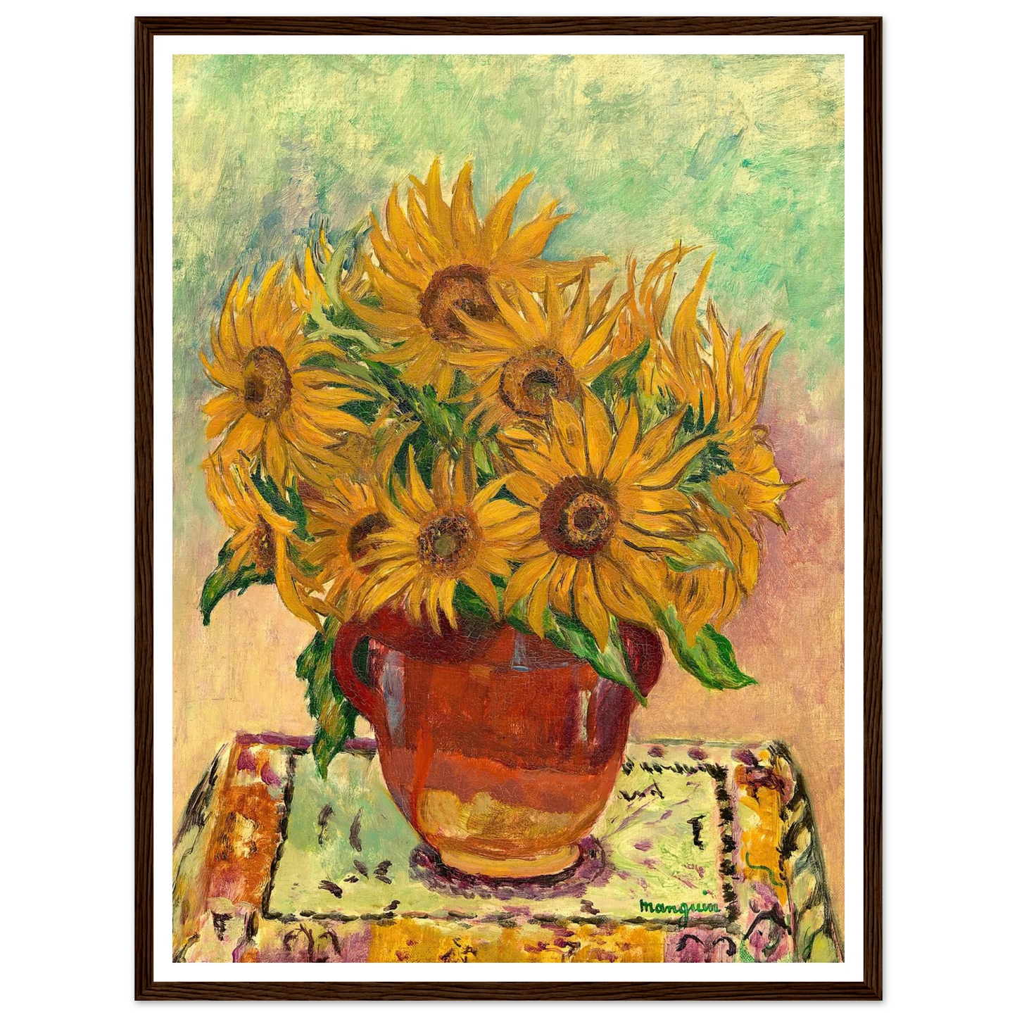 Soleils (1940) Art Print | Henri Manguin - Framed Poster - 30x40 cm / 12x16″ - Black frame