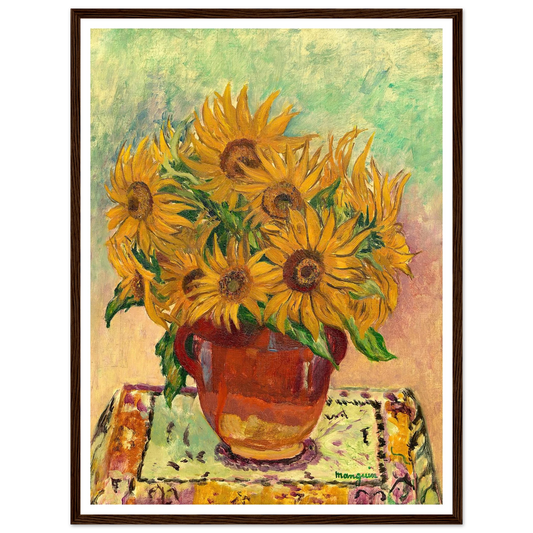 Soleils (1940) Art Print | Henri Manguin - Framed Poster - 30x40 cm / 12x16″ - Black frame