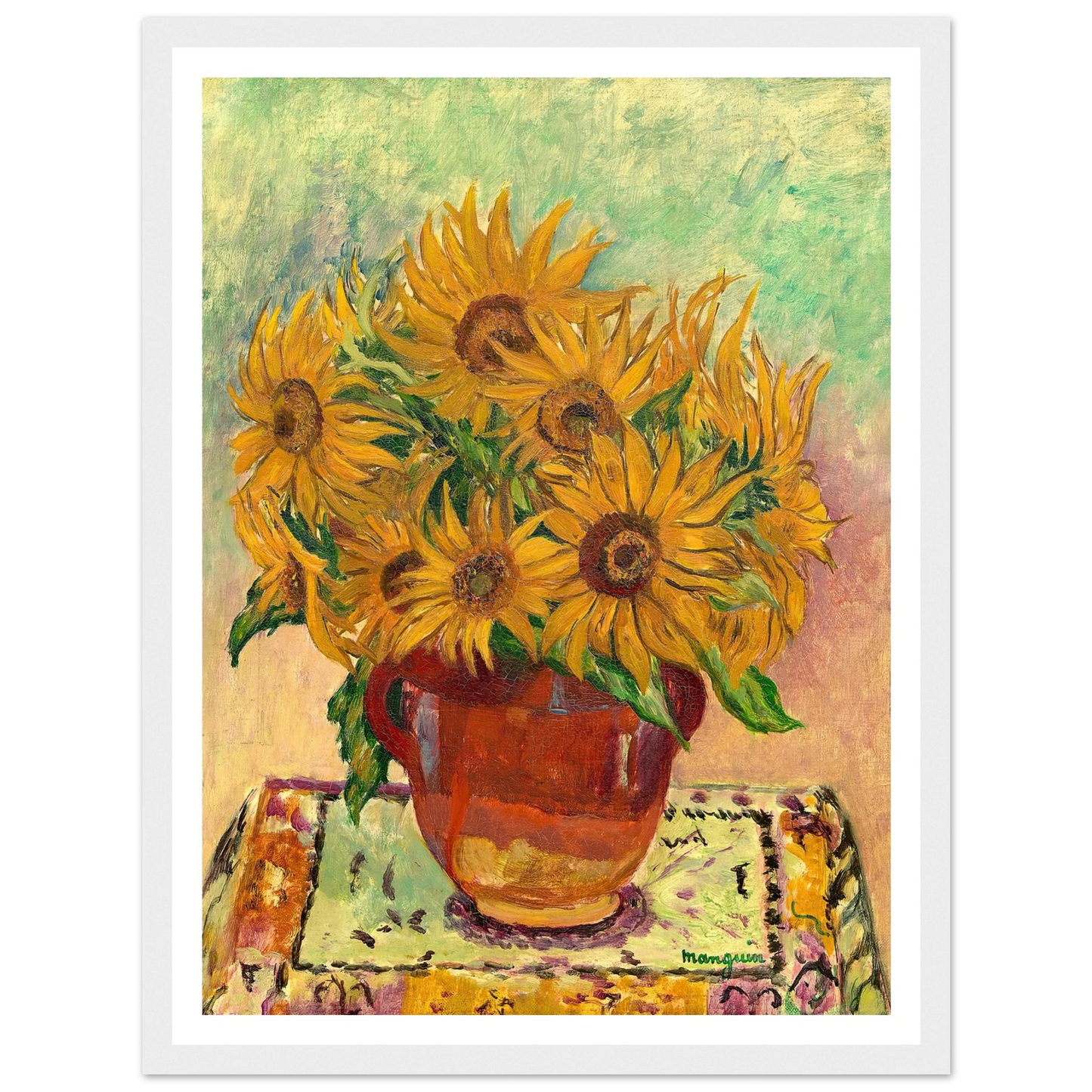 Soleils (1940) Art Print | Henri Manguin - Framed Poster - 30x40 cm / 12x16″ - Black frame