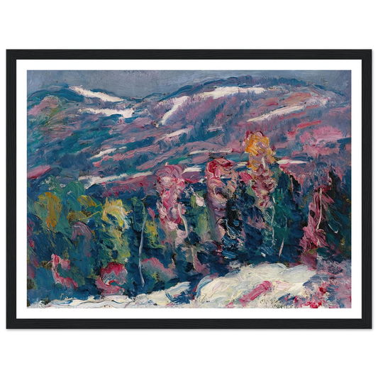 Song Of Winter Art Print | Marsden Hartley - Framed Poster - 30x40 cm / 12x16″ - Black frame