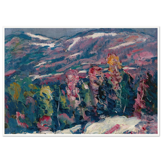 Song Of Winter Art Print | Marsden Hartley - Framed Poster - 30x40 cm / 12x16″ - Black frame