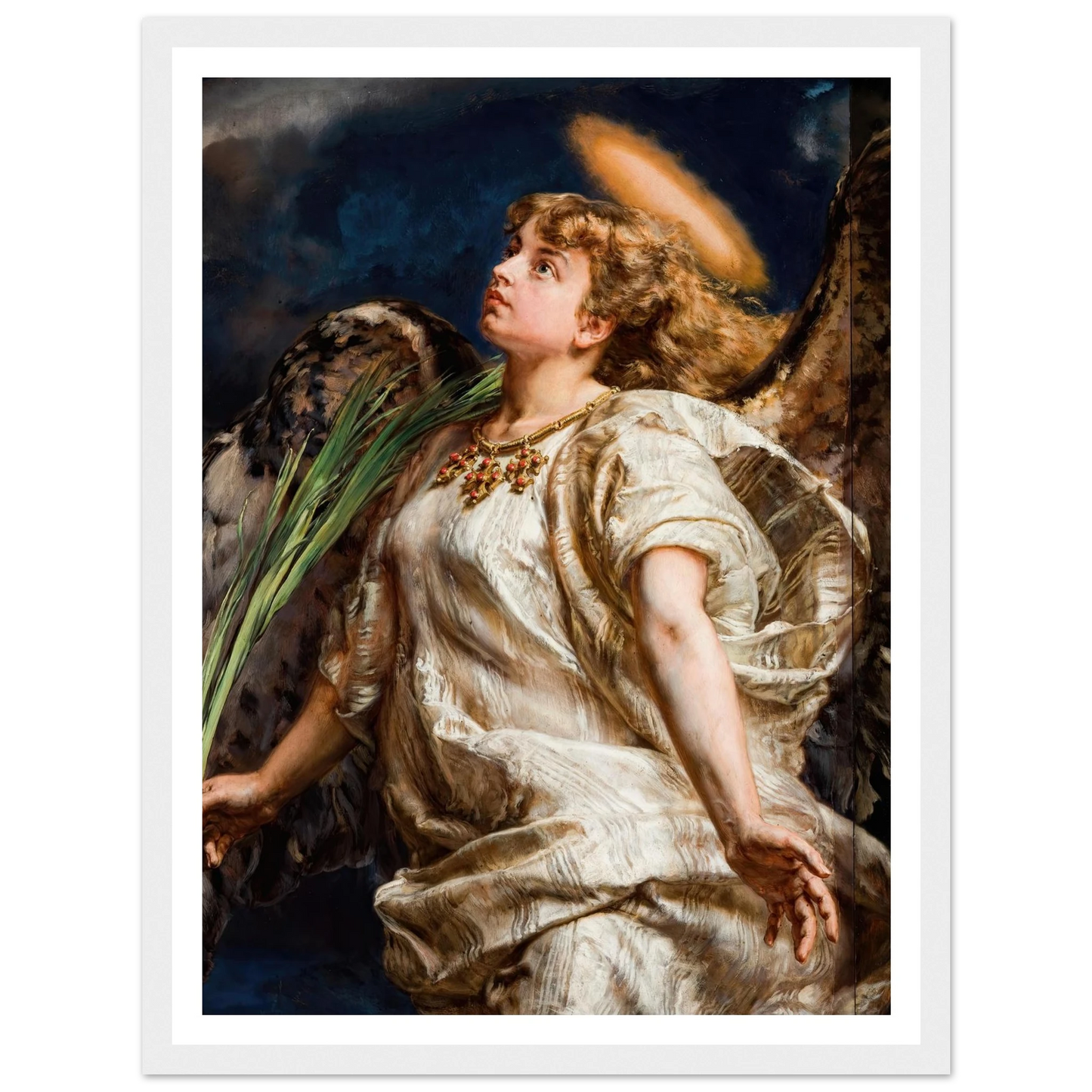 Song – study for the painting of Joan of Arc (1886) Art Print | Jan Matejko - Framed Poster - 30x40 cm / 12x16″ - Black frame