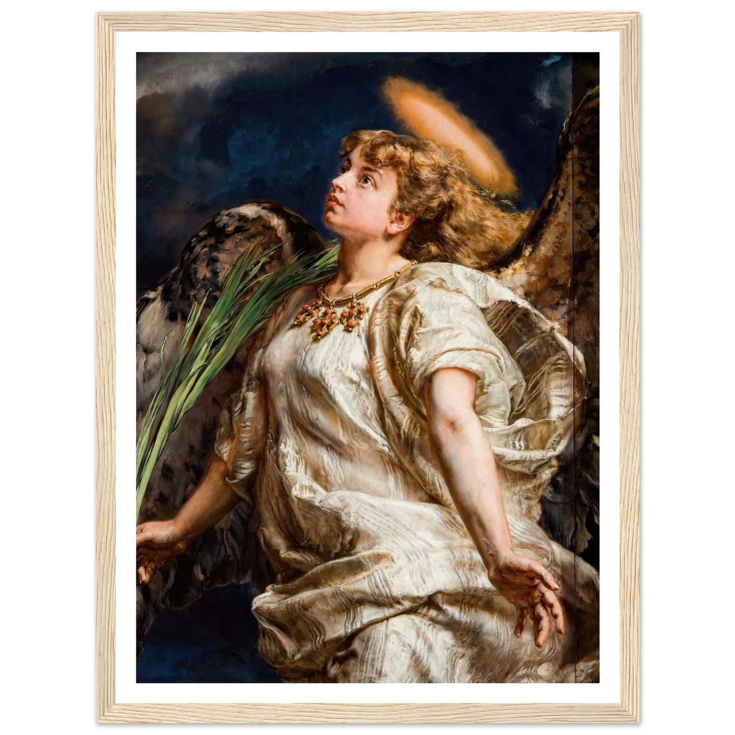Song – study for the painting of Joan of Arc (1886) Art Print | Jan Matejko - Framed Poster - 30x40 cm / 12x16″ - Black frame