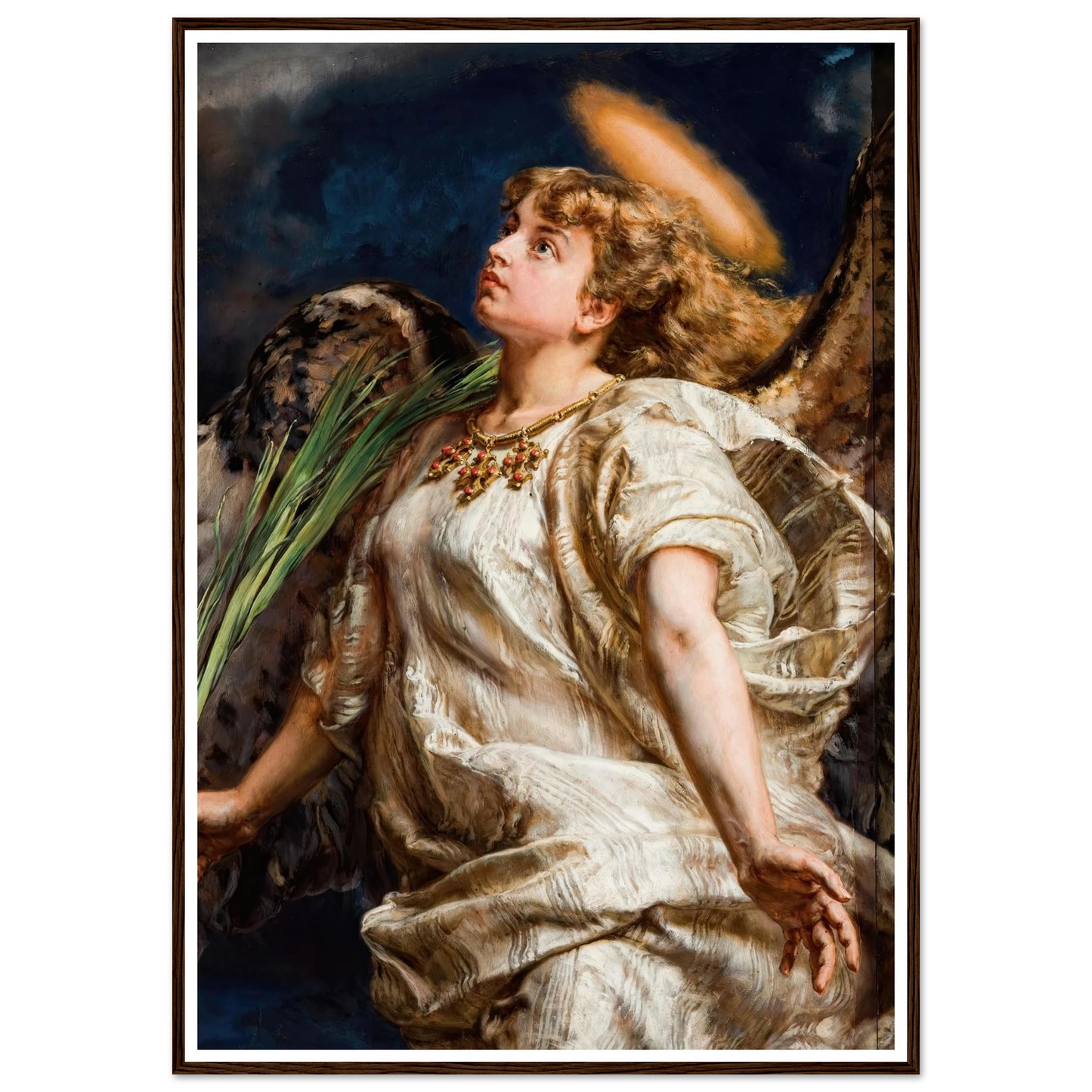 Song – study for the painting of Joan of Arc (1886) Art Print | Jan Matejko - Framed Poster - 30x40 cm / 12x16″ - Black frame