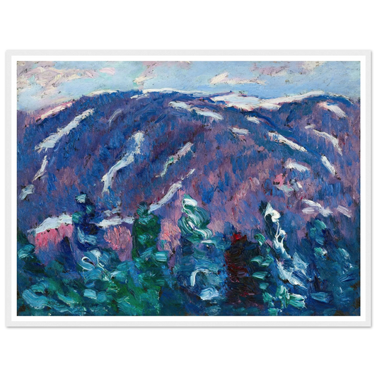 Songs of Winter, No. 3 (circa 1907-08) Art Print | Marsden Hartley - Framed Poster - 30x40 cm / 12x16″ - Black frame