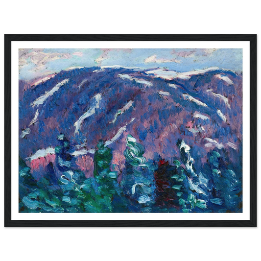 Songs of Winter, No. 3 (circa 1907-08) Art Print | Marsden Hartley - Framed Poster - 30x40 cm / 12x16″ - Black frame