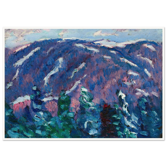 Songs of Winter, No. 3 (circa 1907-08) Art Print | Marsden Hartley - Framed Poster - 30x40 cm / 12x16″ - Black frame