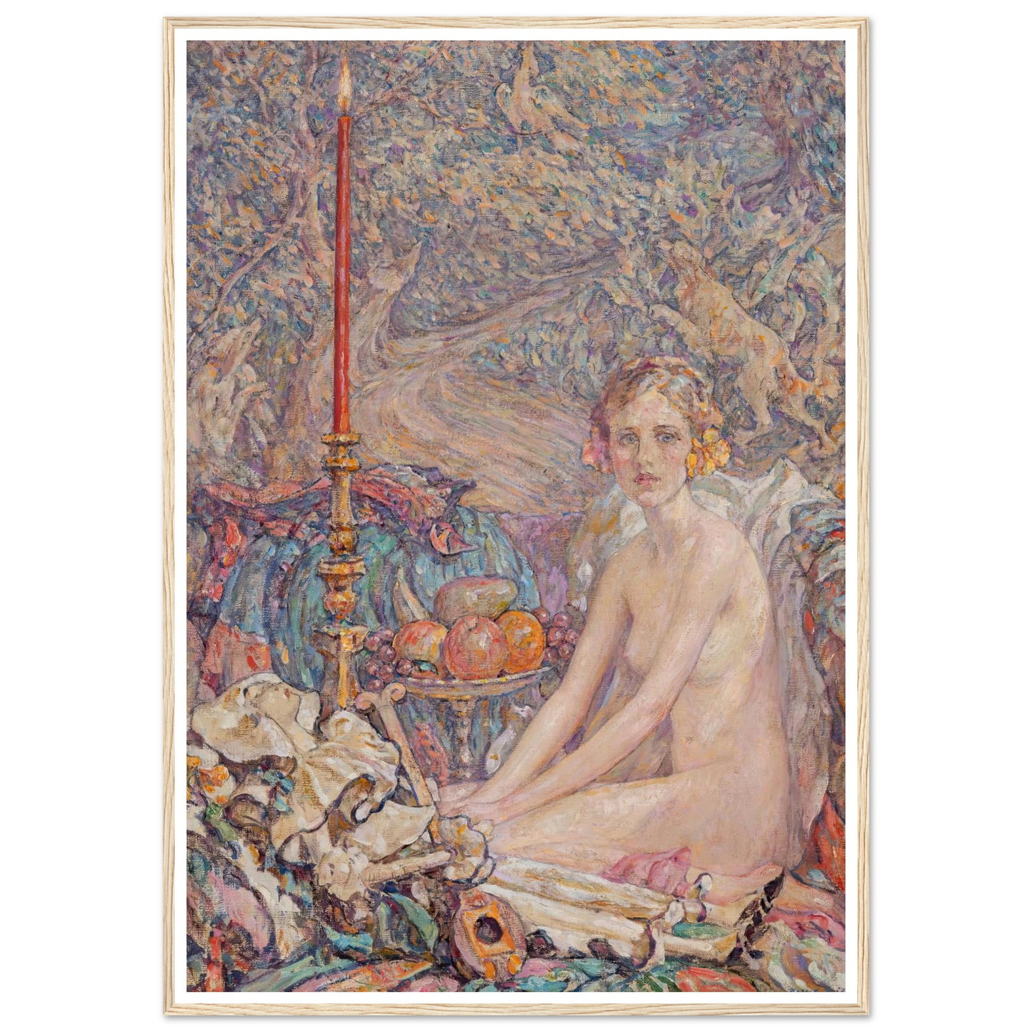 Spirit in the Garden Art Print | Robert Reid - Framed Poster - 30x40 cm / 12x16″ - Black frame