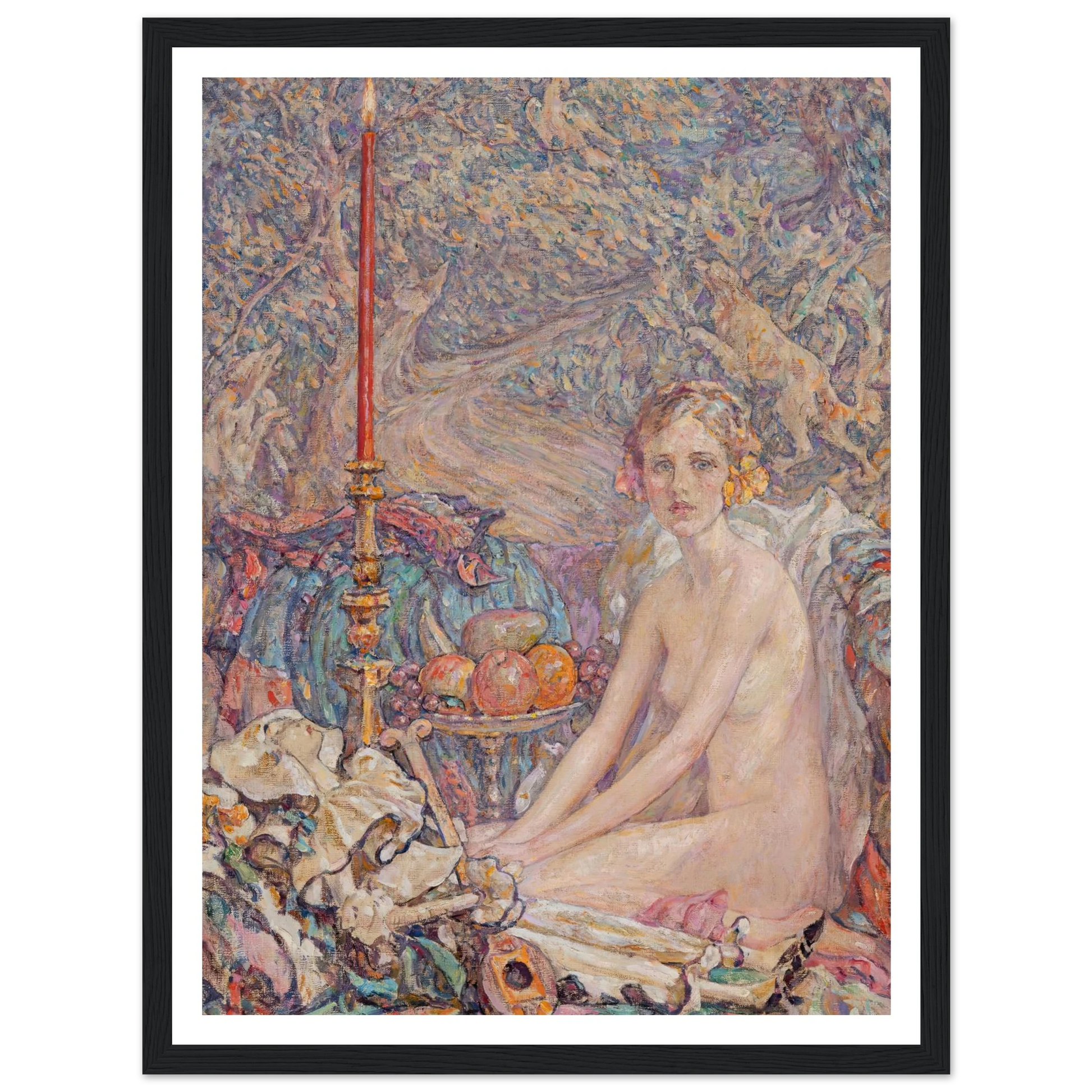 Spirit in the Garden Art Print | Robert Reid - Framed Poster - 30x40 cm / 12x16″ - Black frame