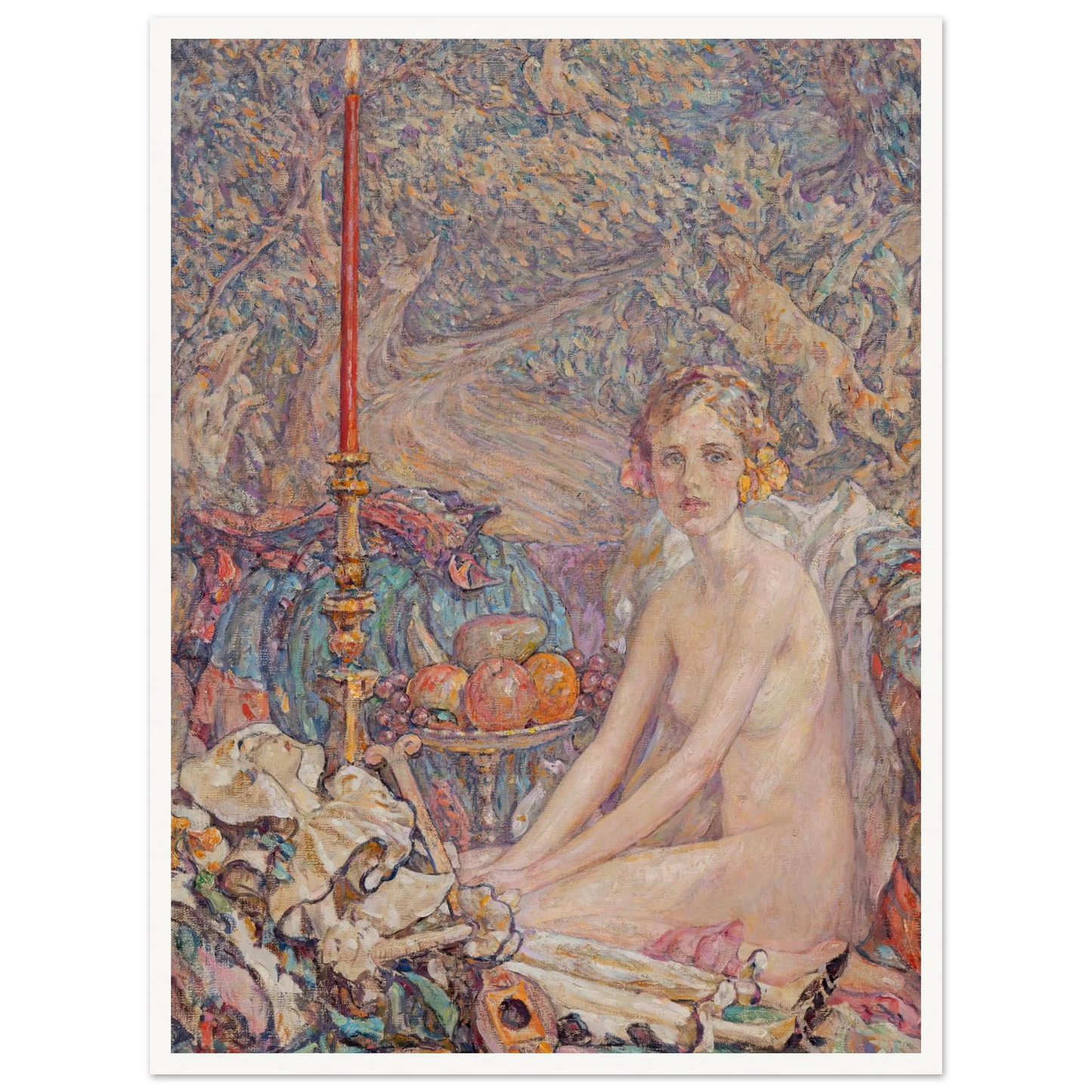 Spirit in the Garden Art Print | Robert Reid - Framed Poster - 30x40 cm / 12x16″ - Black frame