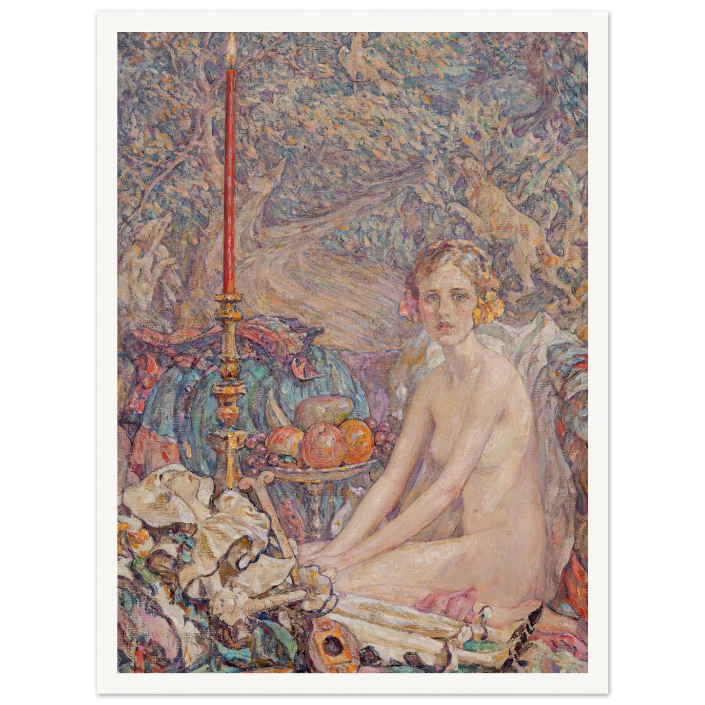 Spirit in the Garden Art Print | Robert Reid - Framed Poster - 30x40 cm / 12x16″ - Black frame