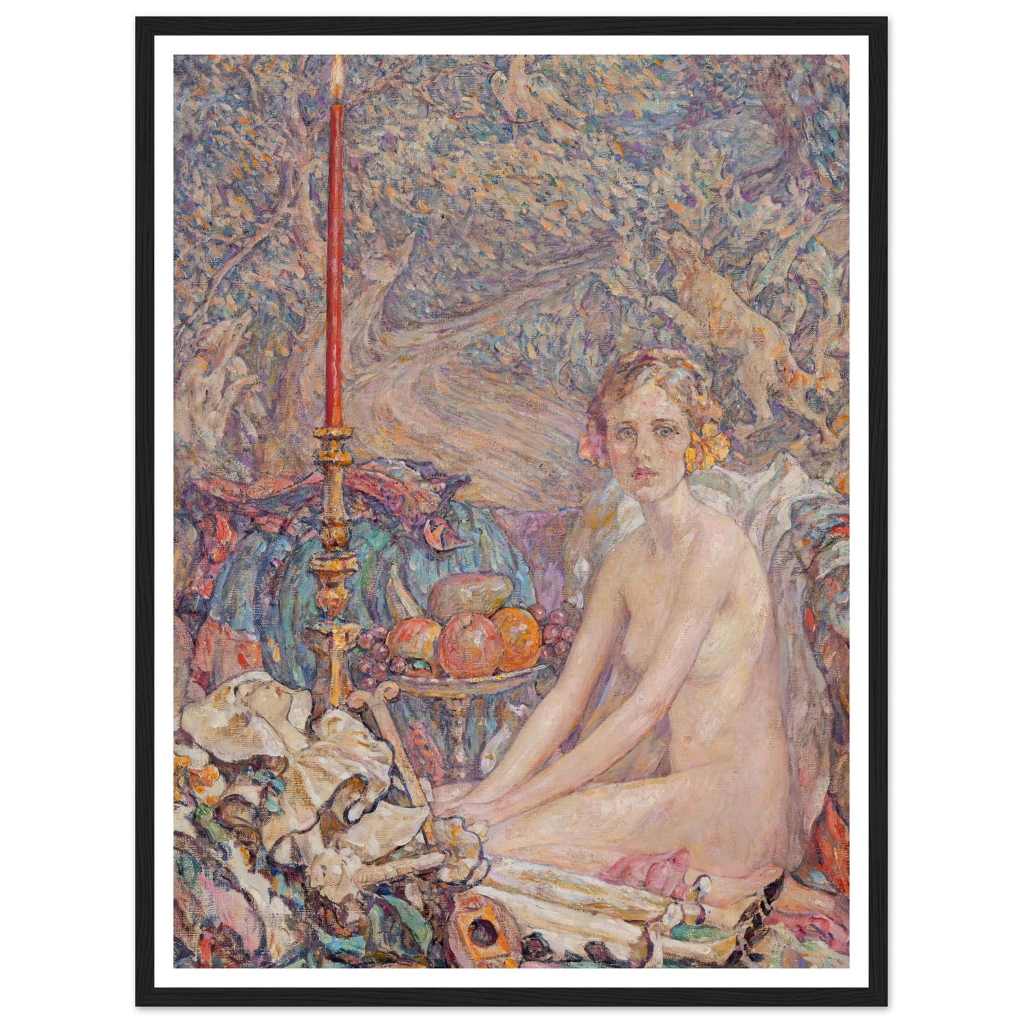 Spirit in the Garden Art Print | Robert Reid - Framed Poster - 30x40 cm / 12x16″ - Black frame