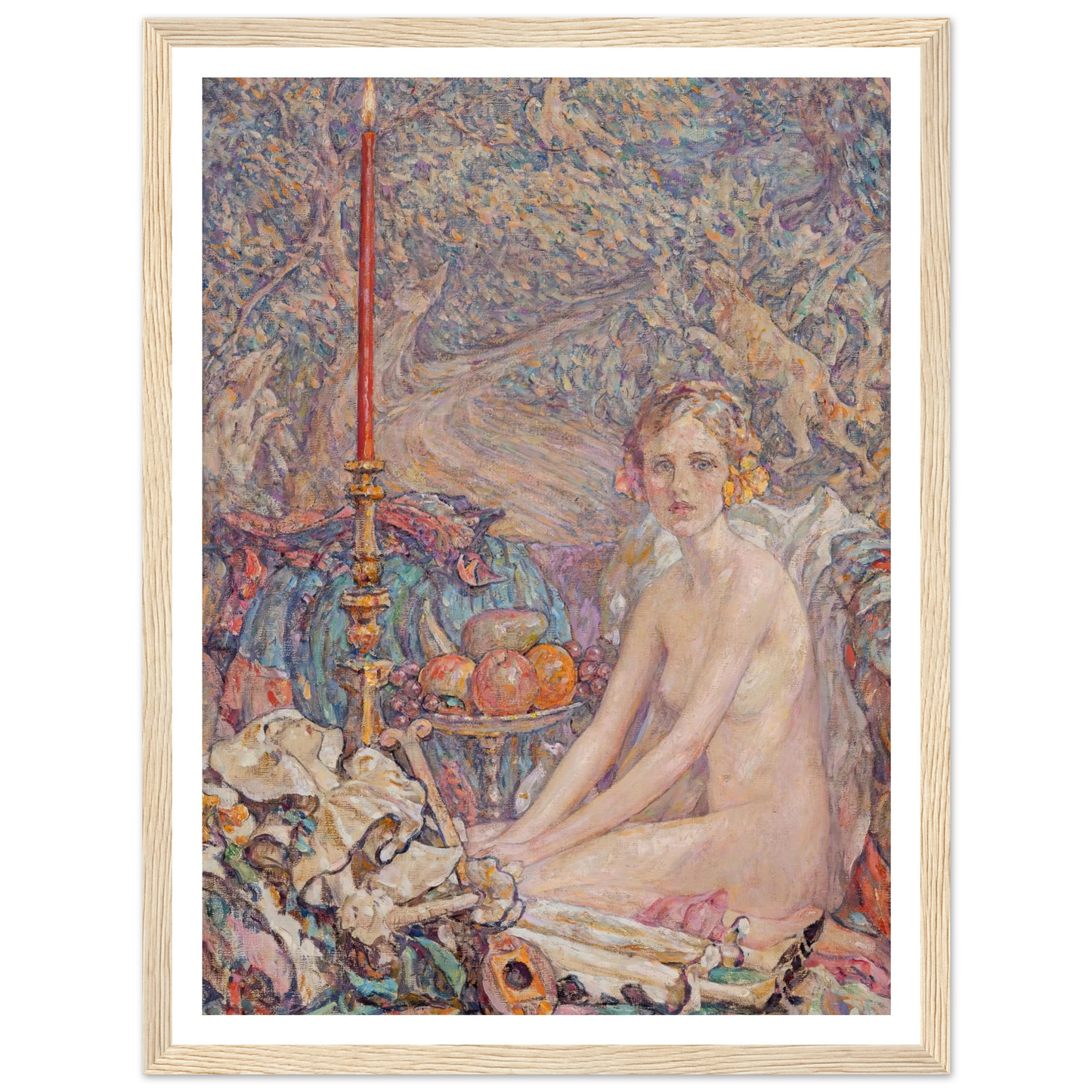 Spirit in the Garden Art Print | Robert Reid - Framed Poster - 30x40 cm / 12x16″ - Black frame