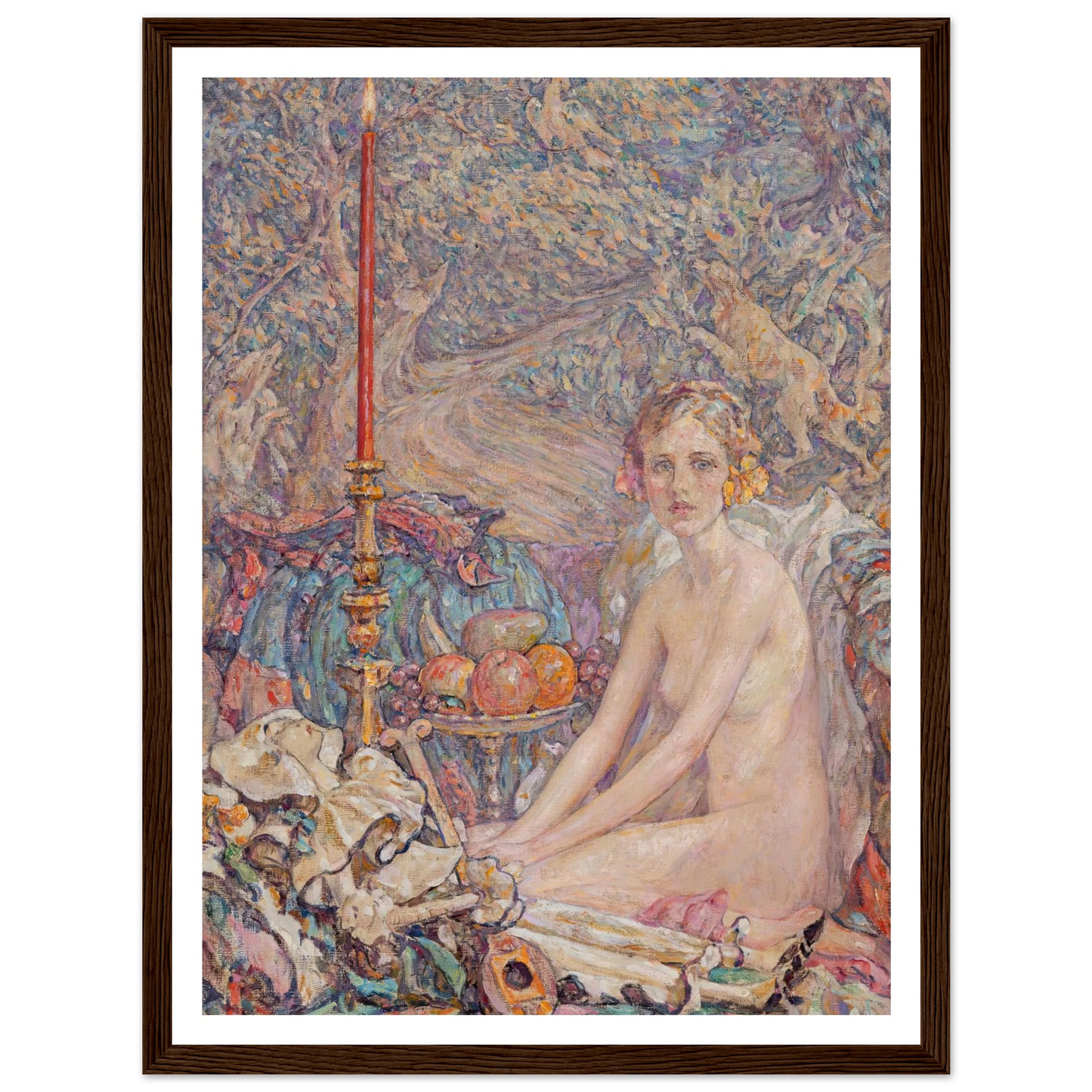 Spirit in the Garden Art Print | Robert Reid - Framed Poster - 30x40 cm / 12x16″ - Black frame