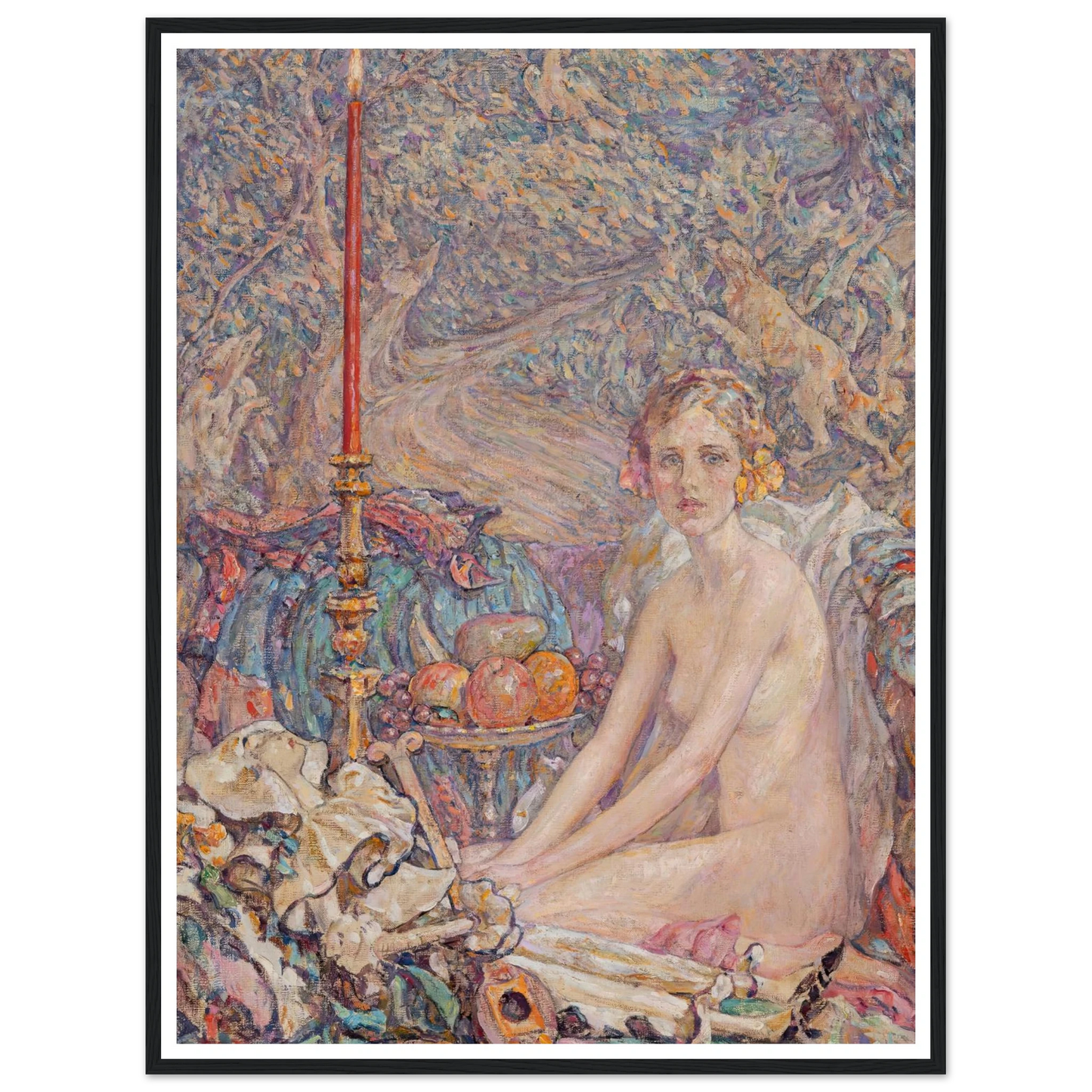 Spirit in the Garden Art Print | Robert Reid - Framed Poster - 30x40 cm / 12x16″ - Black frame
