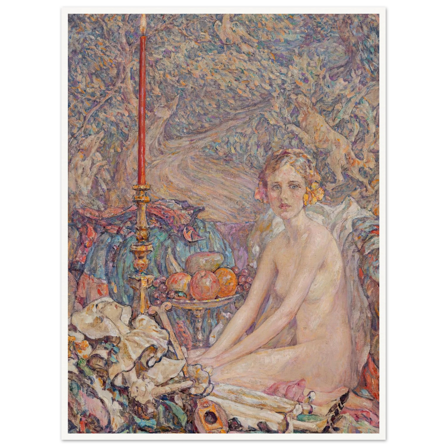 Spirit in the Garden Art Print | Robert Reid - Framed Poster - 30x40 cm / 12x16″ - Black frame