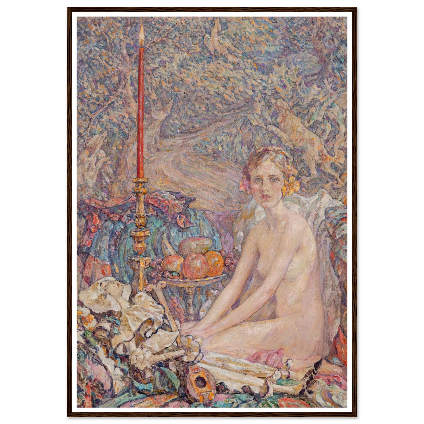 Spirit in the Garden Art Print | Robert Reid - Framed Poster - 30x40 cm / 12x16″ - Black frame