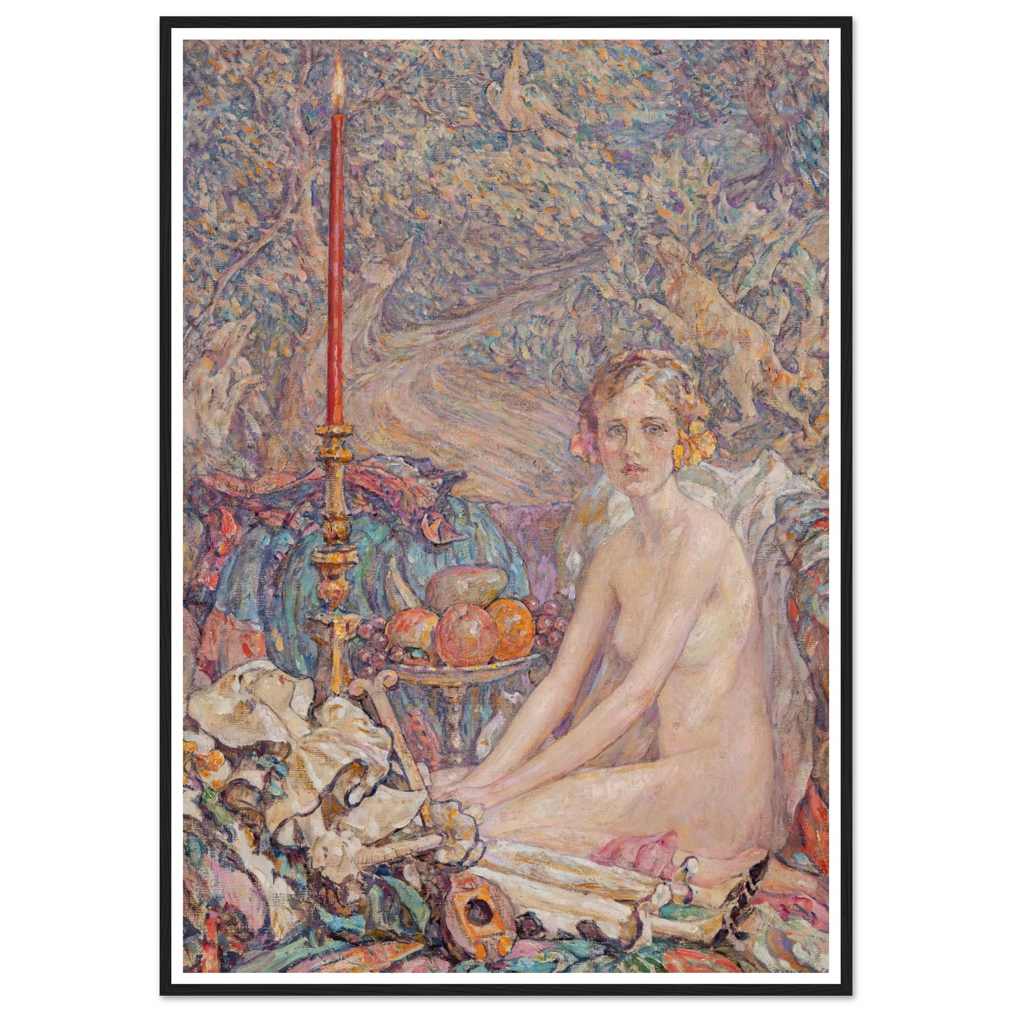 Spirit in the Garden Art Print | Robert Reid - Framed Poster - 30x40 cm / 12x16″ - Black frame