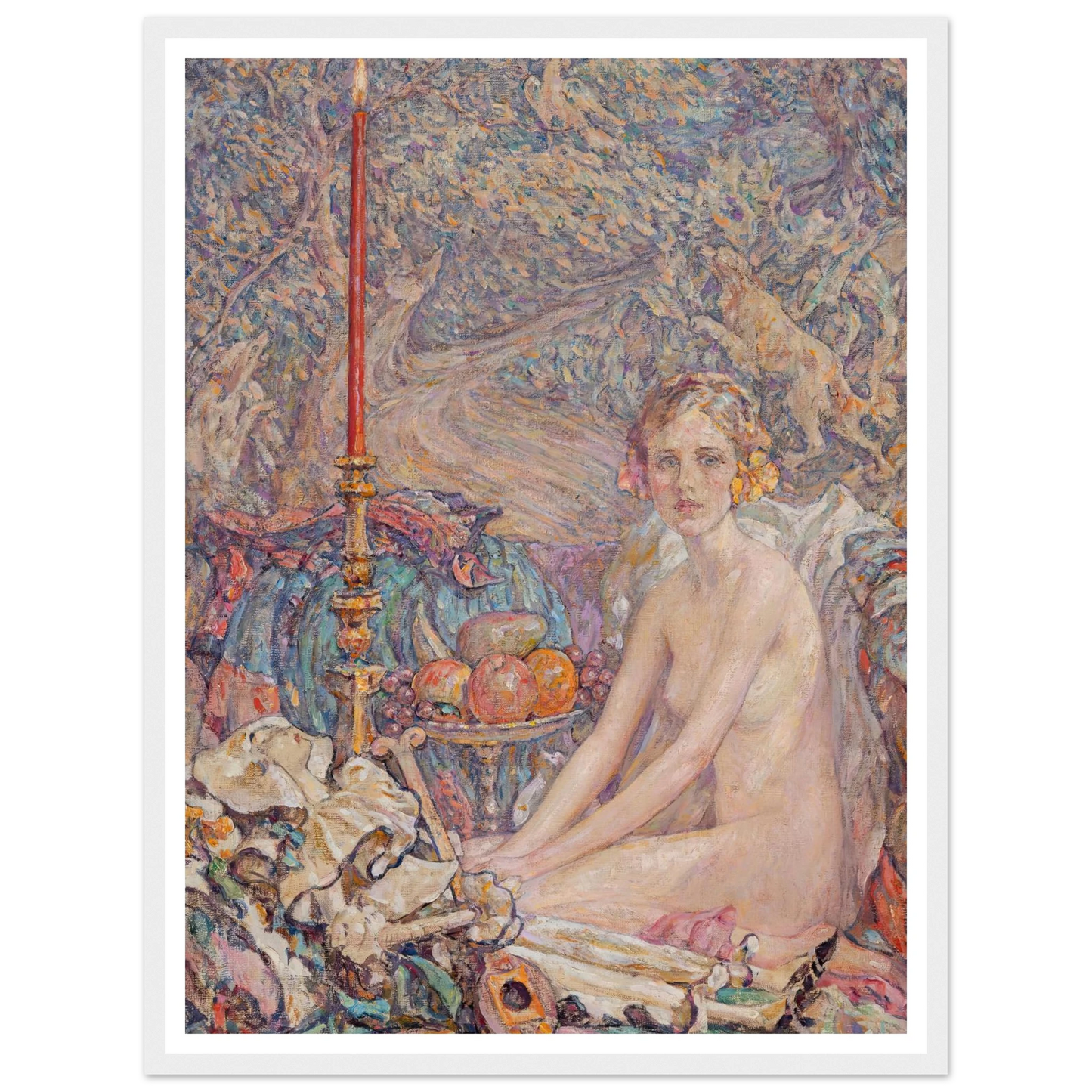 Spirit in the Garden Art Print | Robert Reid - Framed Poster - 30x40 cm / 12x16″ - Black frame