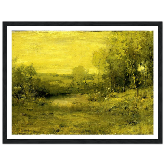Spring Art Print | Alexander Helwig Wyant - Framed Poster - 30x40 cm / 12x16″ - Black frame