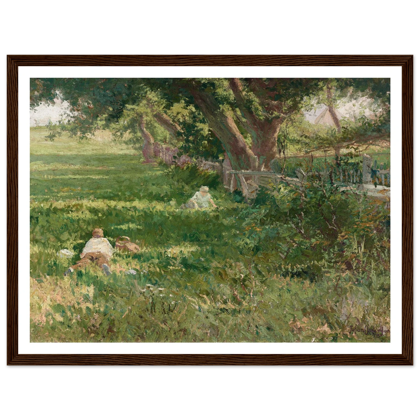 Springtime (1901) Art Print | Julian Onderdonk - Framed Poster - 30x40 cm / 12x16″ - Black frame