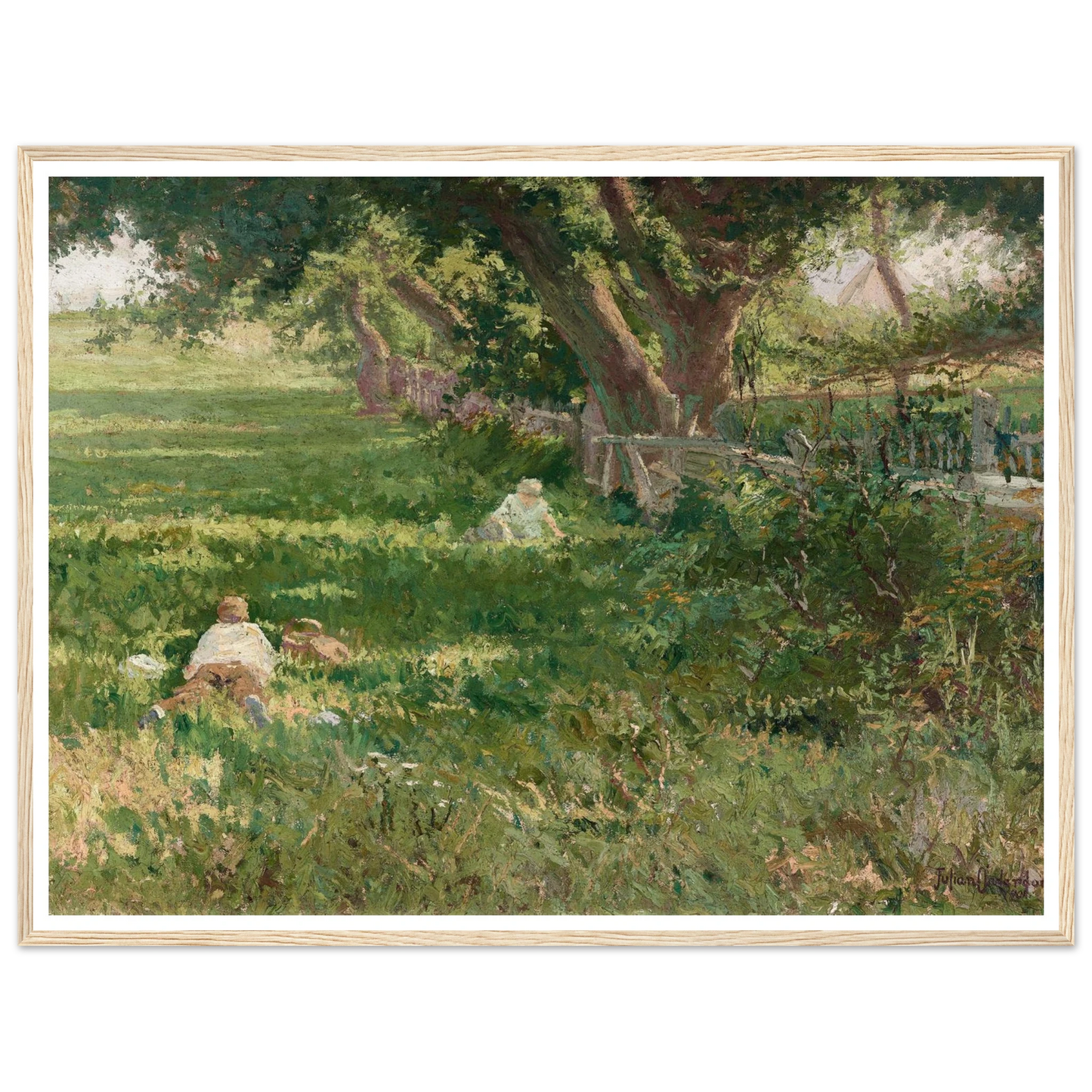Springtime (1901) Art Print | Julian Onderdonk - Framed Poster - 30x40 cm / 12x16″ - Black frame