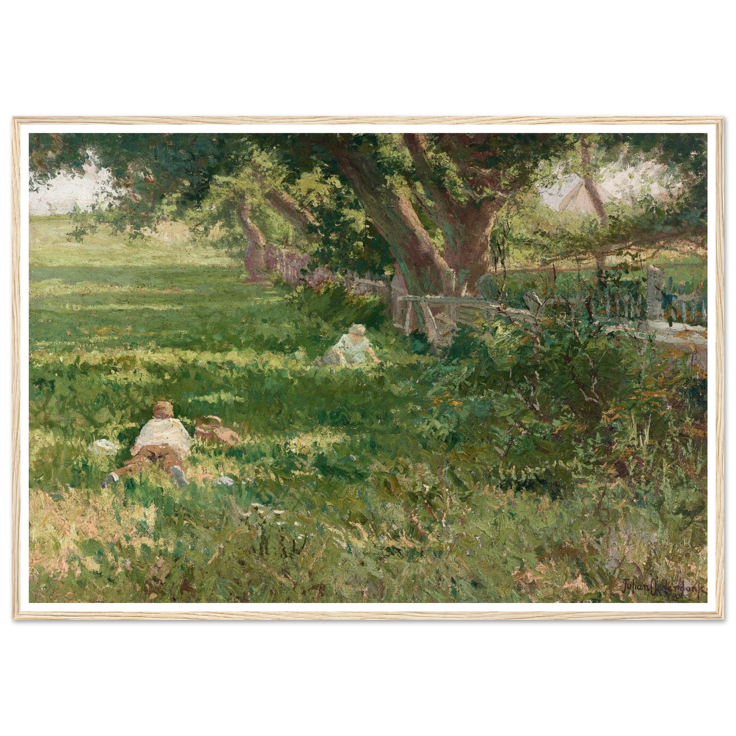 Springtime (1901) Art Print | Julian Onderdonk - Framed Poster - 30x40 cm / 12x16″ - Black frame