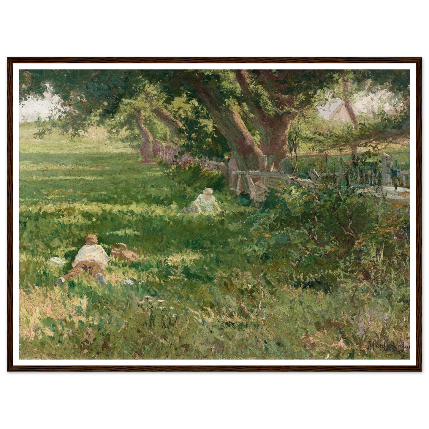 Springtime (1901) Art Print | Julian Onderdonk - Framed Poster - 30x40 cm / 12x16″ - Black frame