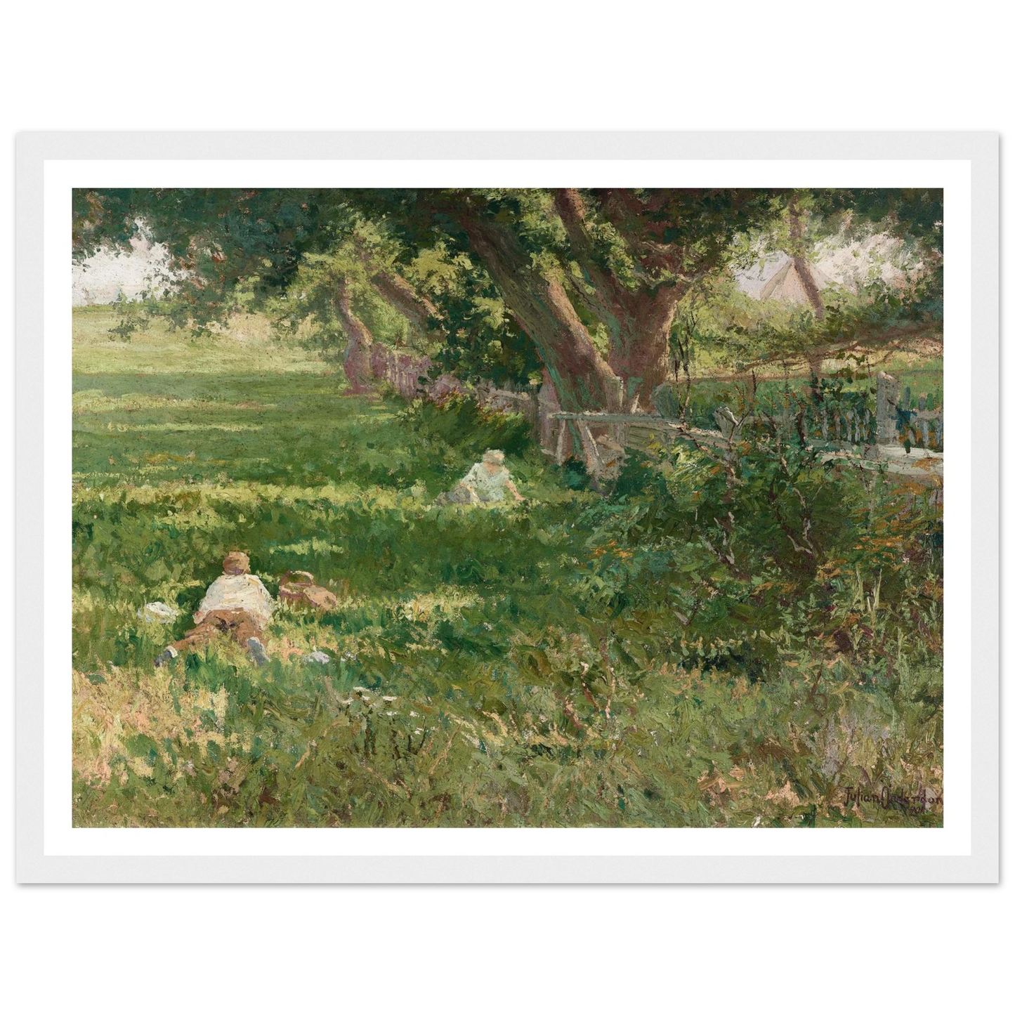 Springtime (1901) Art Print | Julian Onderdonk - Framed Poster - 30x40 cm / 12x16″ - Black frame