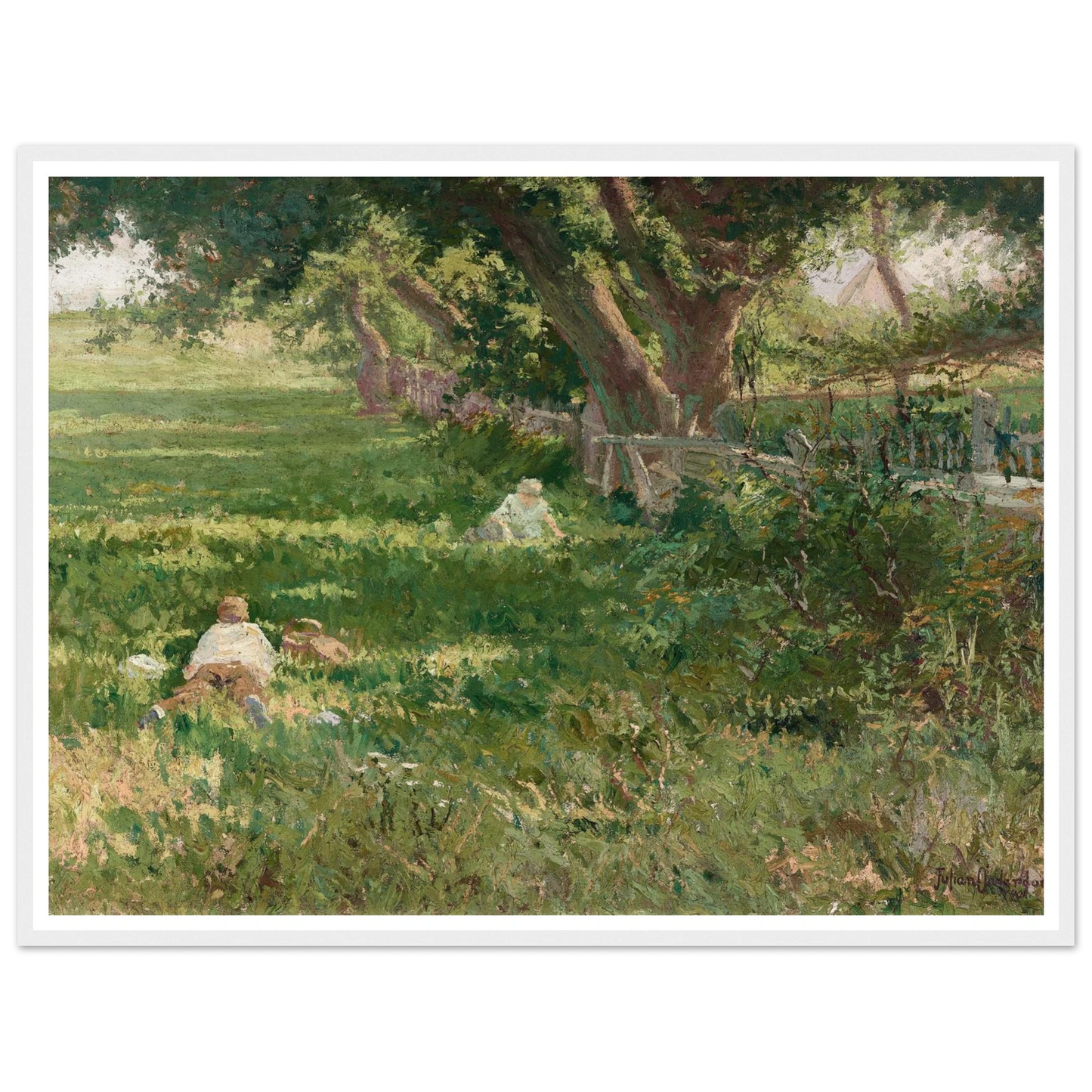 Springtime (1901) Art Print | Julian Onderdonk - Framed Poster - 30x40 cm / 12x16″ - Black frame