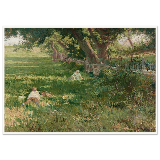 Springtime (1901) Art Print | Julian Onderdonk - Framed Poster - 30x40 cm / 12x16″ - Black frame