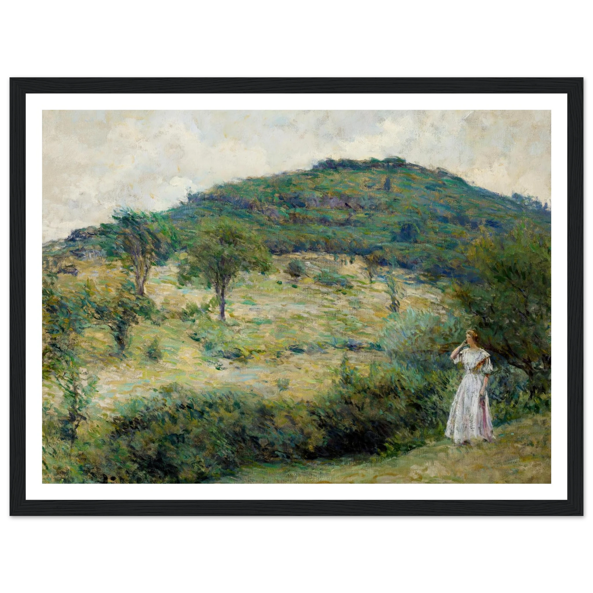 Springtime Stroll Art Print | Robert Reid - Framed Poster - 30x40 cm / 12x16″ - Black frame