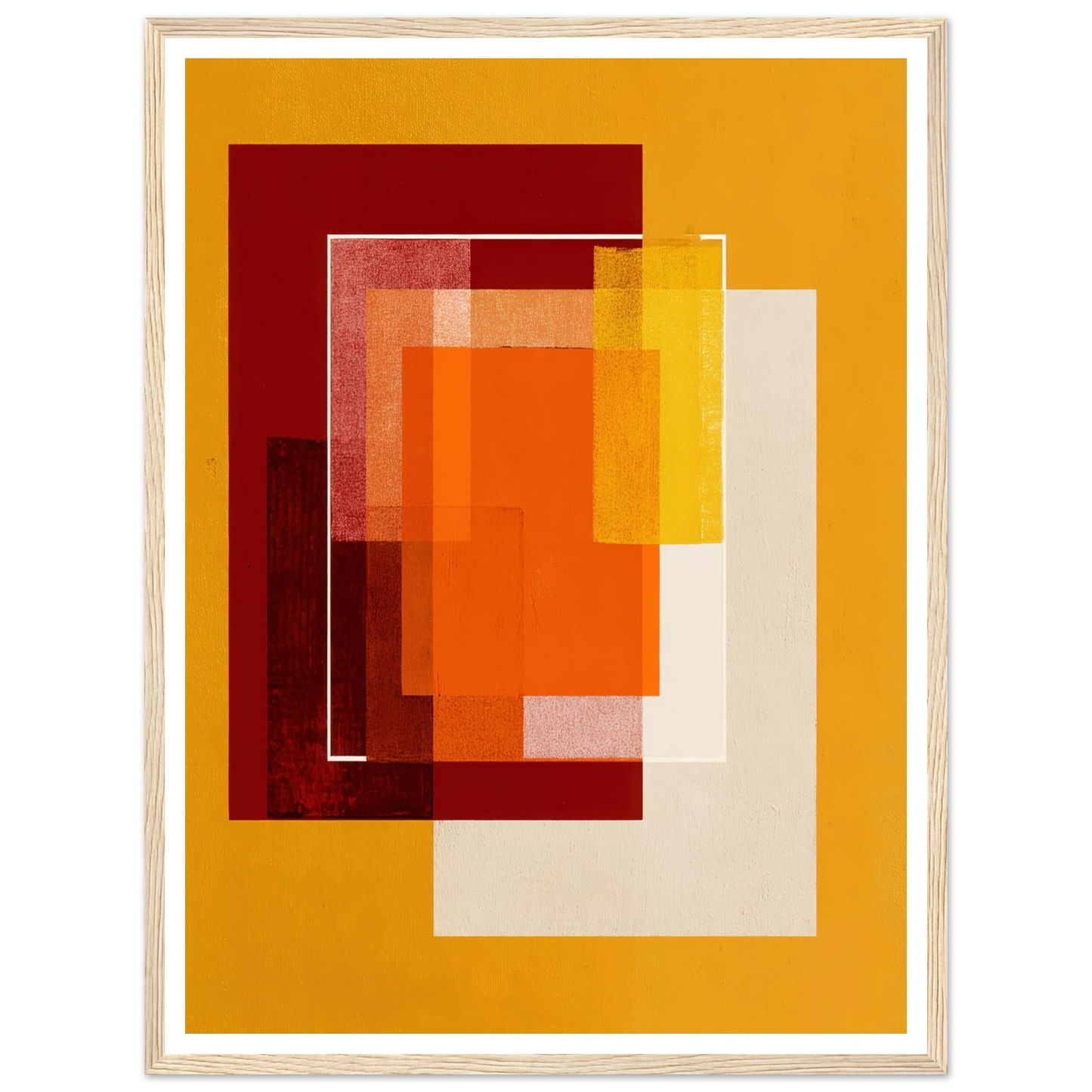 Square Intensity - Framed Poster - 30x40 cm / 12x16″ - Black frame