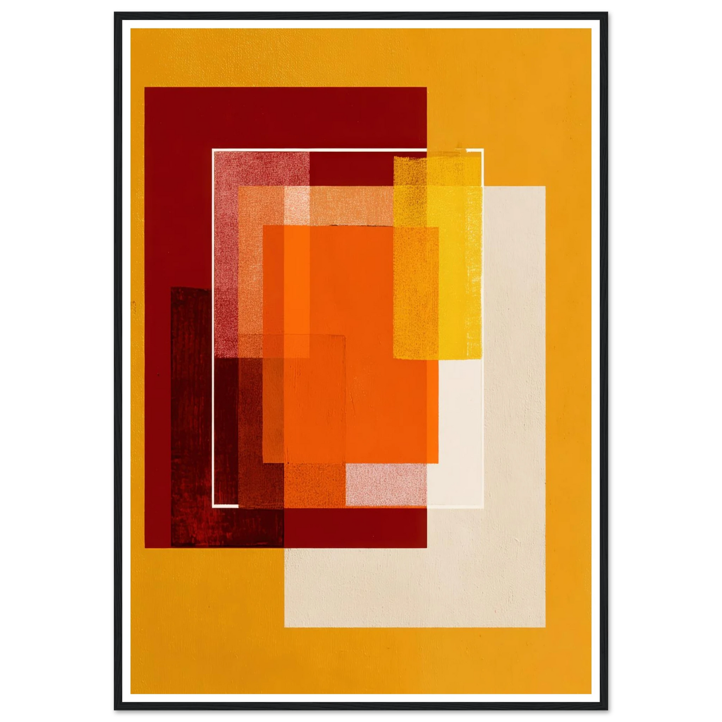 Square Intensity - Framed Poster - 30x40 cm / 12x16″ - Black frame