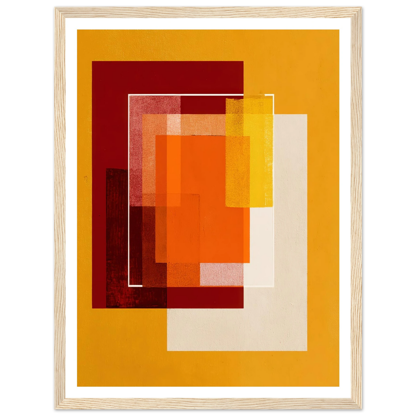 Square Intensity - Framed Poster - 30x40 cm / 12x16″ - Black frame
