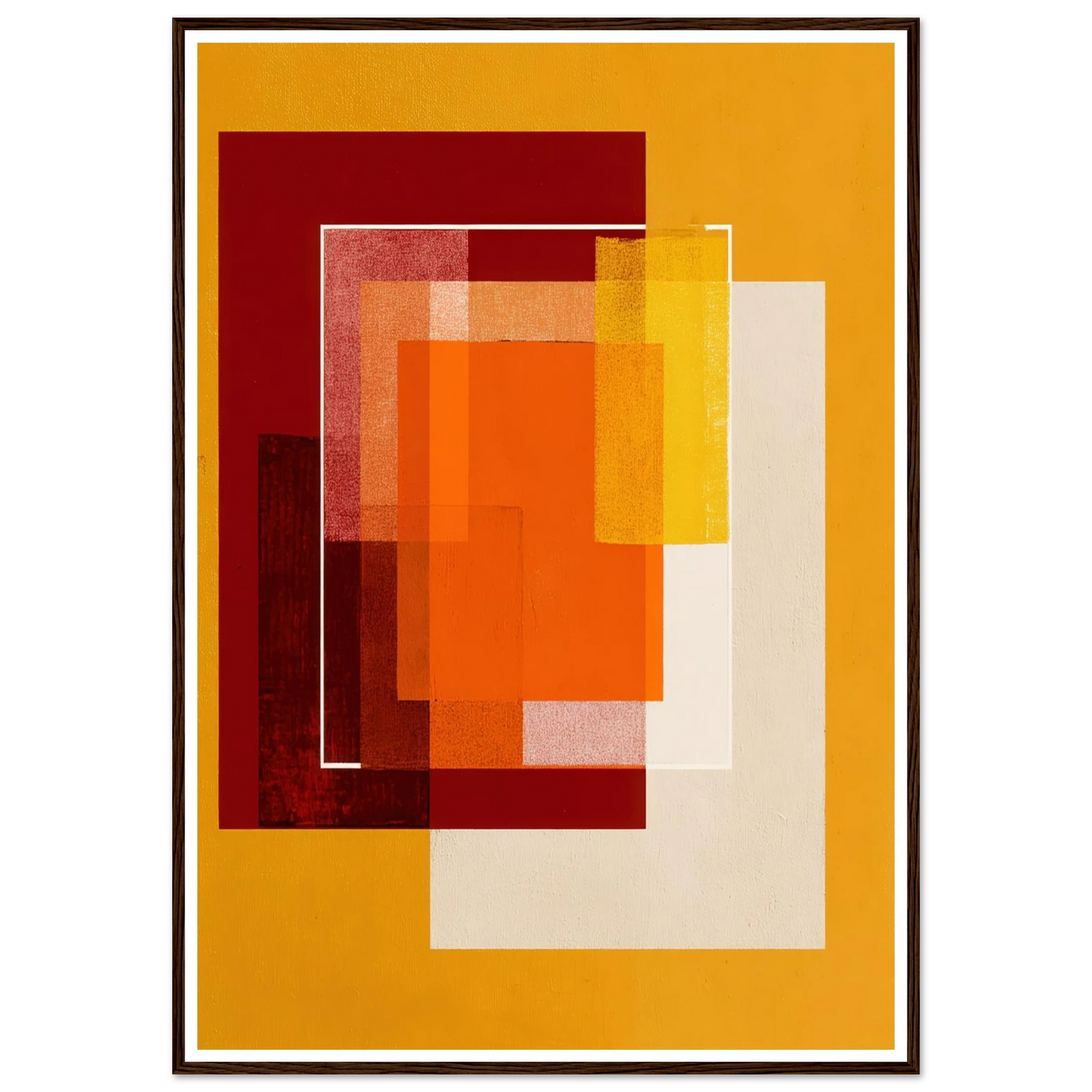 Square Intensity - Framed Poster - 30x40 cm / 12x16″ - Black frame
