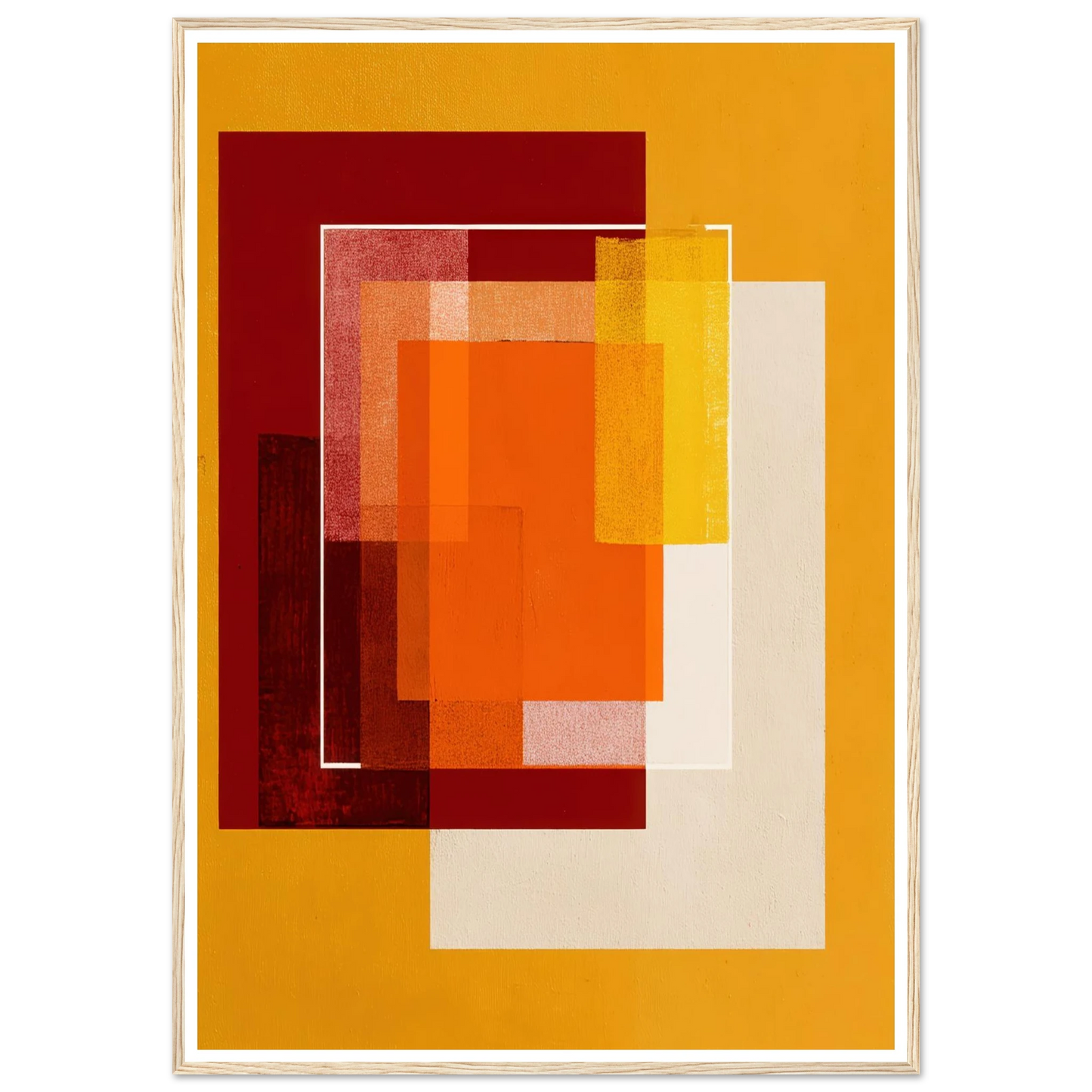 Square Intensity - Framed Poster - 30x40 cm / 12x16″ - Black frame