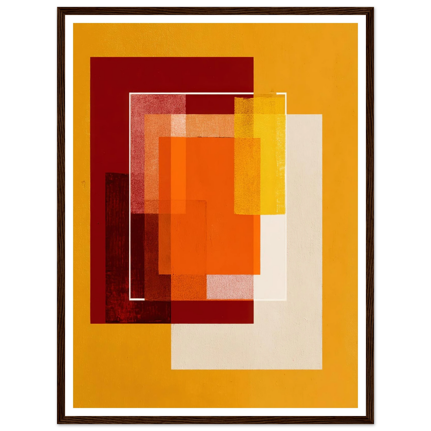 Square Intensity - Framed Poster - 30x40 cm / 12x16″ - Black frame