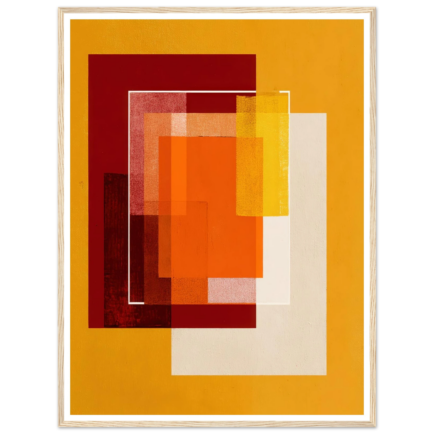 Square Intensity - Framed Poster - 30x40 cm / 12x16″ - Black frame