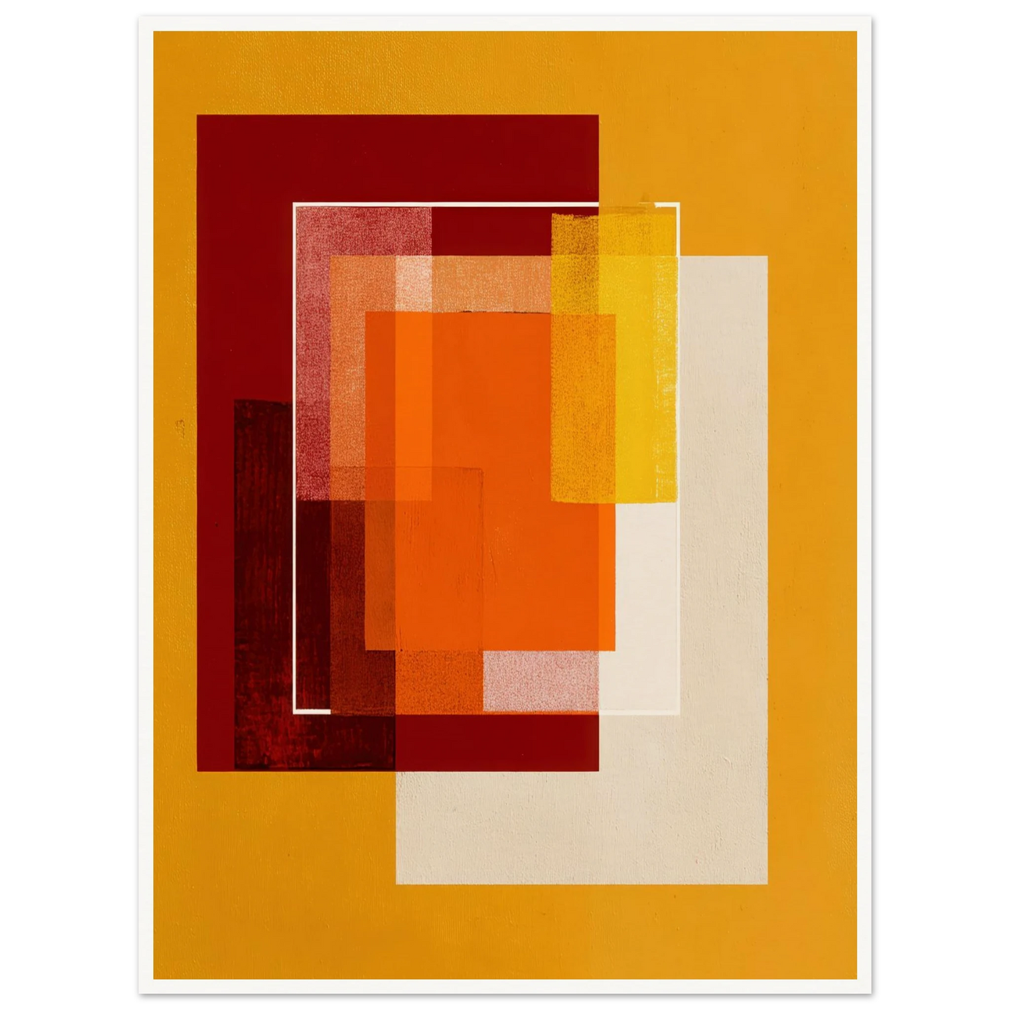 Square Intensity - Framed Poster - 30x40 cm / 12x16″ - Black frame