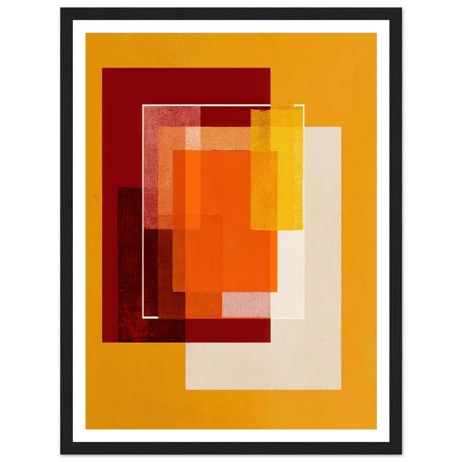 Square Intensity - Framed Poster - 30x40 cm / 12x16″ - Black frame